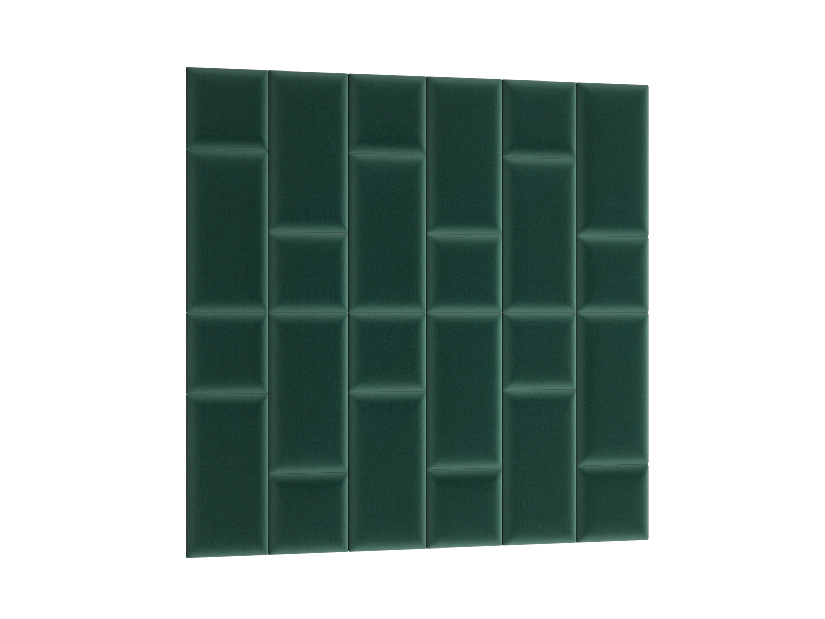 Kárpitozott panel 24 db. Quadra 180x180 cm (zöld)