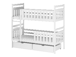 Gyerekágy 80 x 190 cm Mao (ágyráccsal és tárolóhellyel) (fehér)