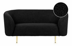 Kétszemélyes kanapé Leon (fekete)