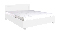 Franciaágy 140 cm Camber C23 (fehér) (ágyráccsal)