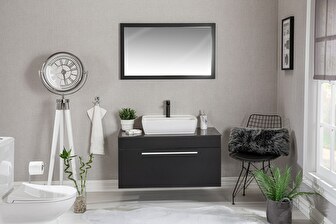 Fürdőszoba bútor Cremi 100 (fekete)