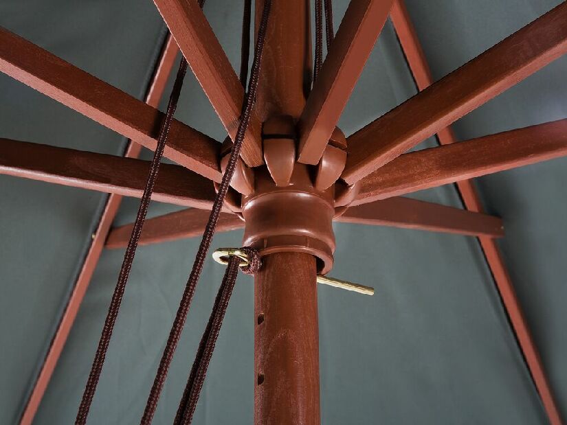 Kerti napernyő 270 cm TRATORIA II (fa) (sötétszürke)