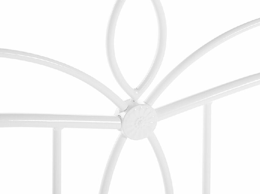 Franciaágy 180 cm ANTALIA (ágyráccsal) (fehér)