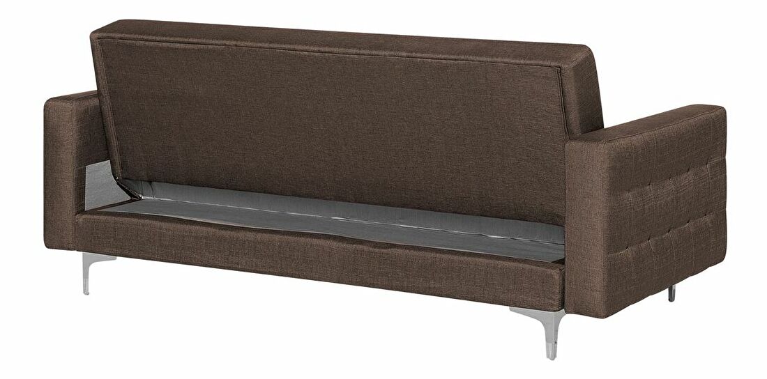 Háromszemélyes kanapé ABERLADY (textil) (sötétbarna)