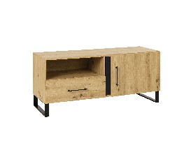 TV asztal/Kisszekrény Filippa F7 (artisan tölgy + fekete)