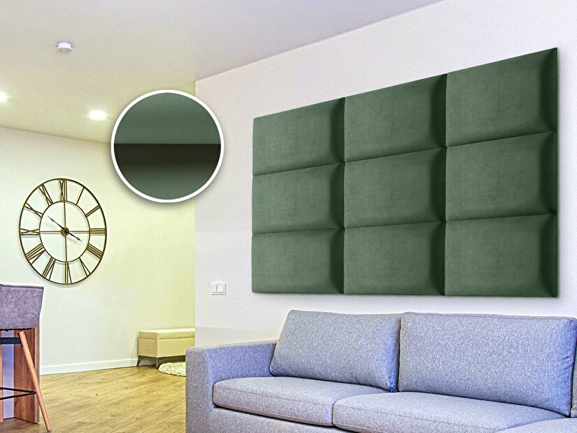 Kárpitozott panel Soundless 40x30 cm (zöld)