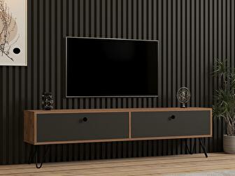 TV asztal/szekrény Slay (atlanti fenyő + fekete)
