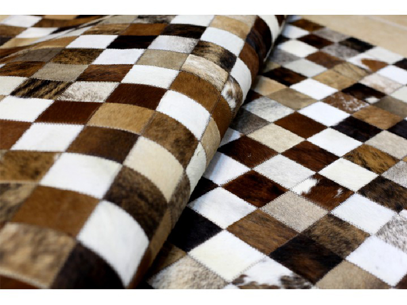 Bőr szőnyeg TYP 03 (marhabőr + patchwork minta) *kiárusítás