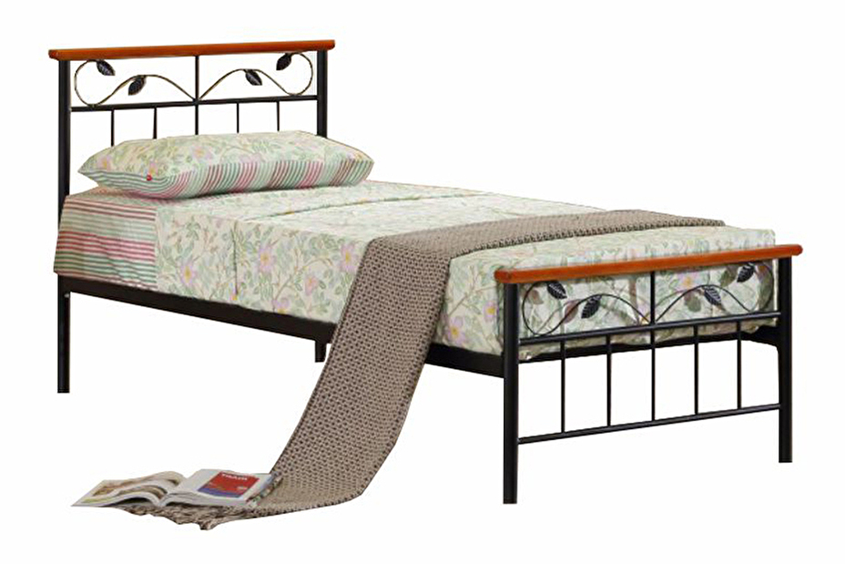 Egyszemélyes ágy 90 cm Svoris (ágyráccsal) (cseresznye) *kiárusítás