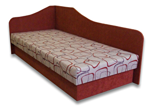 Egyszemélyes ágy (dívány) 80 cm Lady 87 (Tégla 41 + Dodo 1008) (B)