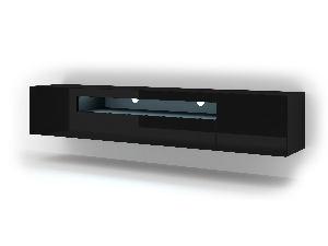 TV asztal/szekrény Aurora 200 (fényes fekete)