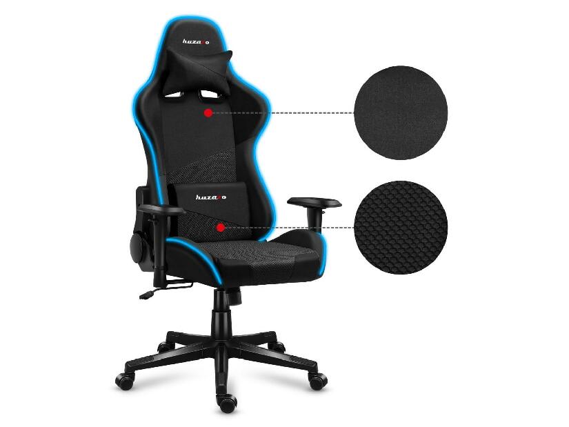 Játék szék Fusion 6.2 (fekete + többszínű) (világítással)