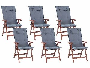 Kerti szék szett 6 db. TRATORIA (kék)