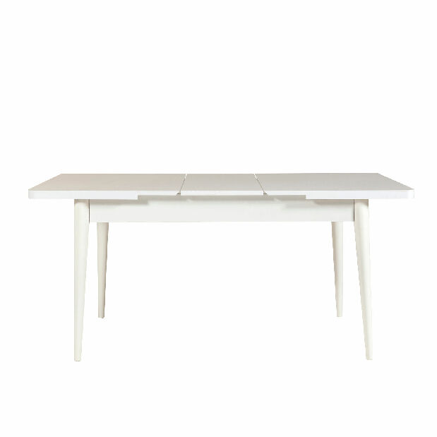 Széthúzható étkezőasztal 2 székkel és egy paddal Vlasta (fehér + antracit)