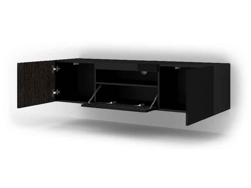 TV aszta/Szekrény Aurinko 150 (fényes fekete)