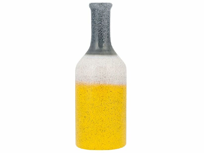 Váza LAURITA 36 cm (üveglaminált) (sárga)