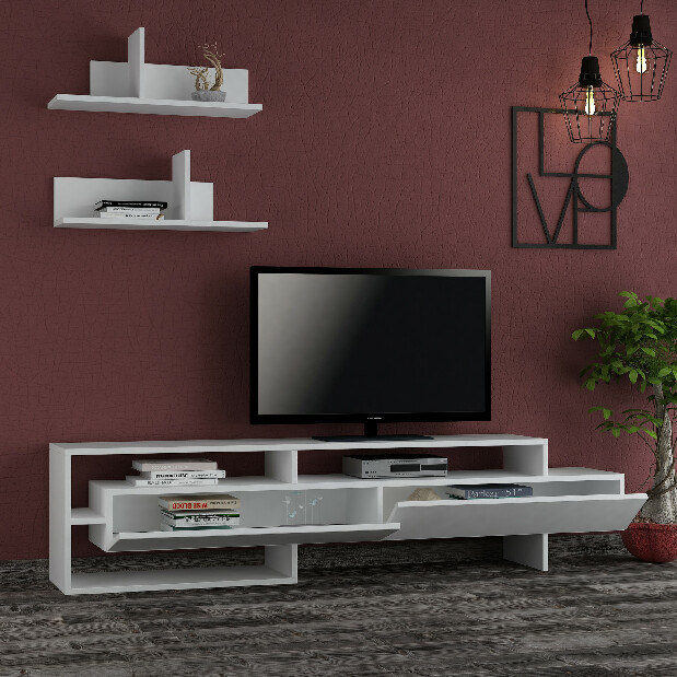 TV asztal/szekrény Gama (fehér)