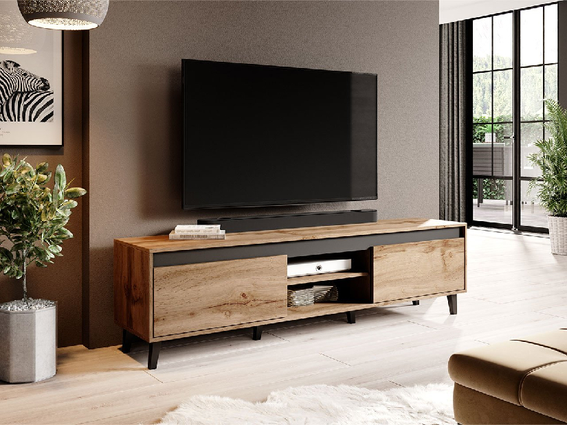 TV szekrény/asztal Evrona II (wotan + wotan + antracit)