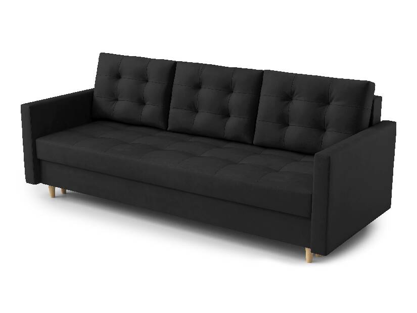 Háromszemélyes kanapé Saveta (fekete)
