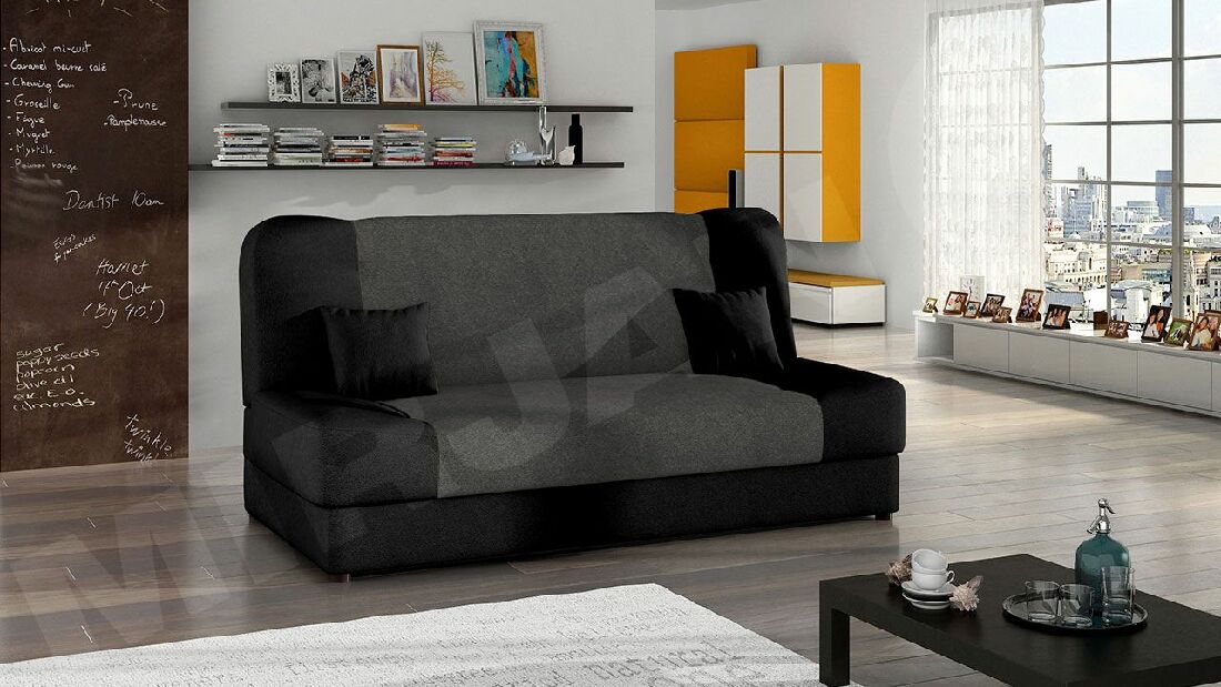 Széthúzható kanapé Mario Style (fekete + piros) *kiárusítás