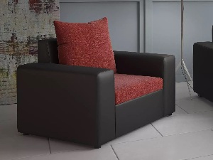 Fotel Monica (piros + fekete)