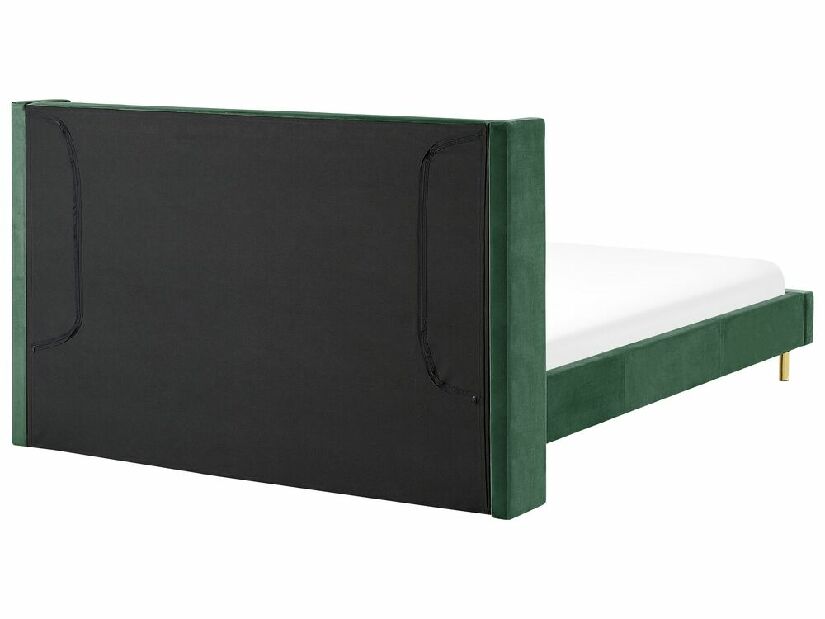 Franciaágy 180 cm VINNETTE (textil) (zöld)