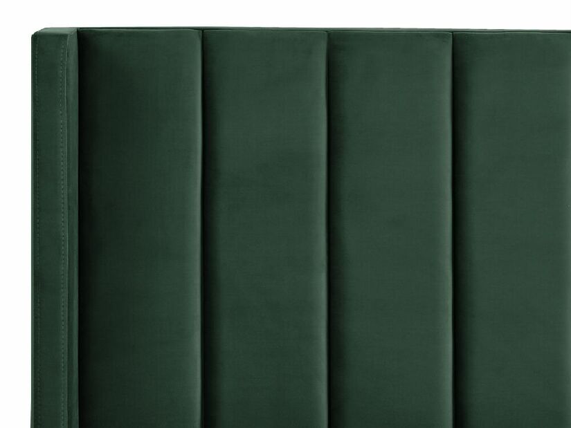 Franciaágy 180 cm VINNETTE (textil) (zöld)