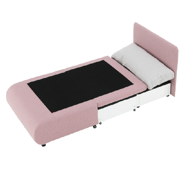 Fotel Keny New (rózsaszín + világosszürke) *bazár