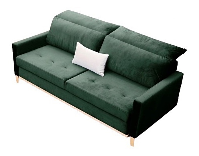 Háromszemélyes kanapé Alva (sötétzöld)