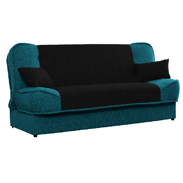 Személyes kanapé Asora (türkiz + fekete) *bazár