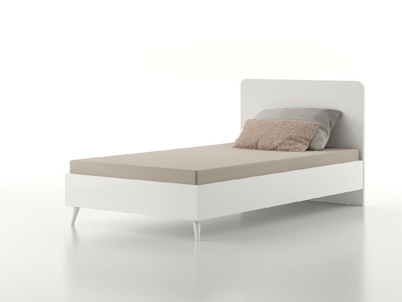 Egyszemélyes ágy 90 cm Larissa 107 (fehér)