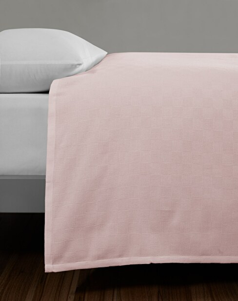 Ágytakaró 160 x 230 cm Plaines (világos rózsaszín)