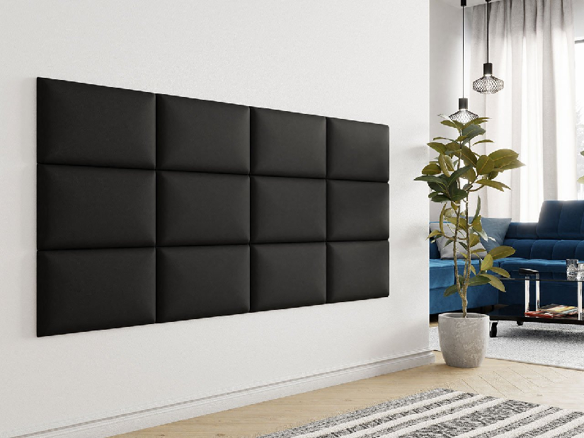 Kárpitozott fali panel Mirjan Pazara 50x30 (öko-bőr Soft 011 + fekete)