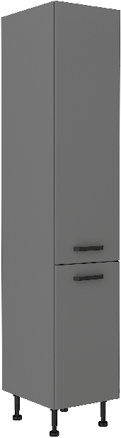 Konyhai élelmiszeres szekrény Nesia 40 DK-215 2F (Antracit)