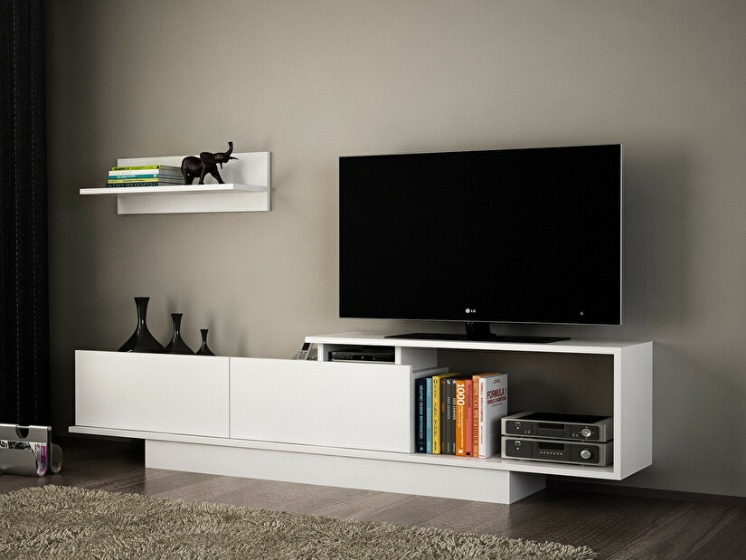 TV asztal/szekrény Atos (fehér)