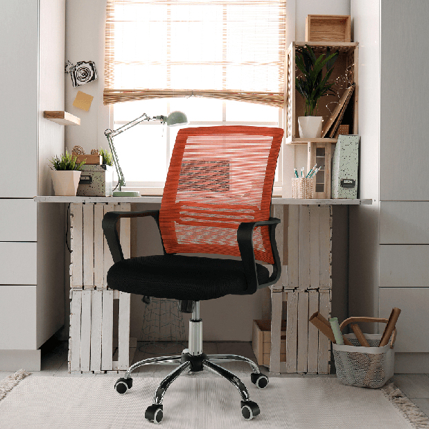 Irodai szék April (fekete + narancssárga)