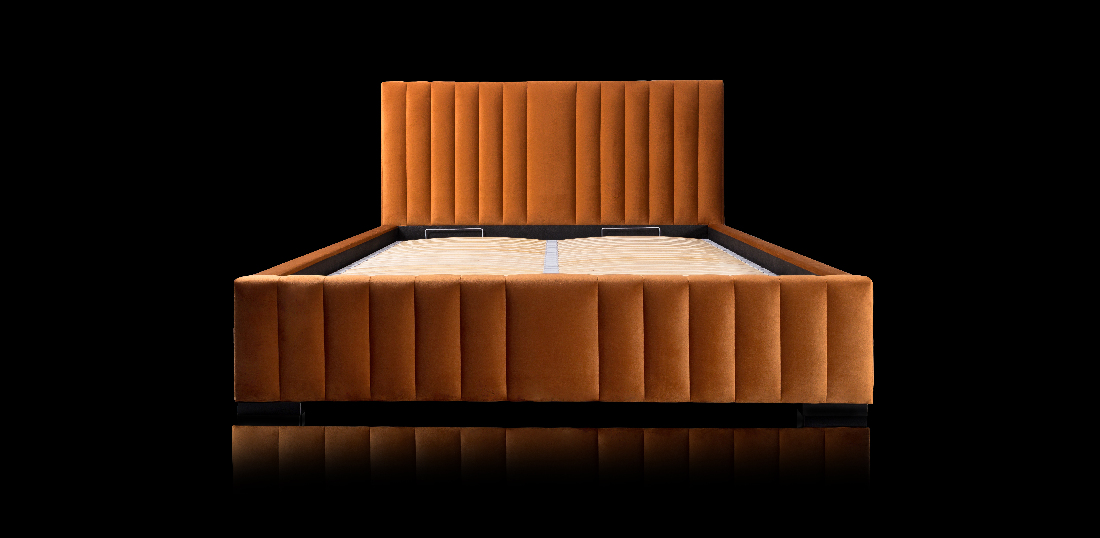 Kárpitozott ágy 180x200 cm Vega (réz)