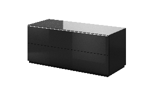Falraszerelhő TV asztal Henry Typ 41 (fekete + magasfényű fekete)