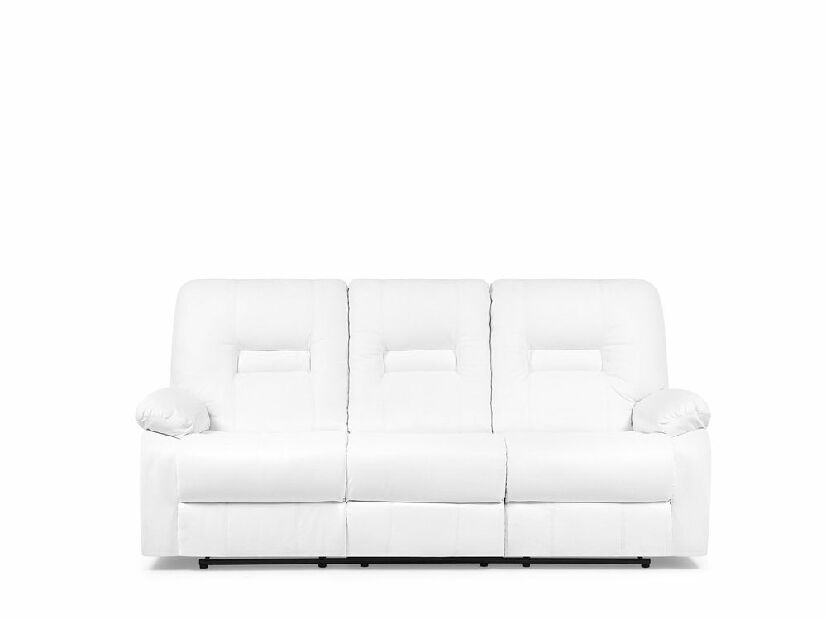 Kétszemélyes kanapé Barnet 2 (szintetikus bőr) (fehér)