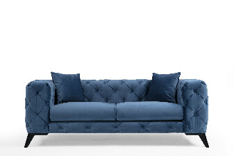 Kétszemélyes kanapé Collo (kék)