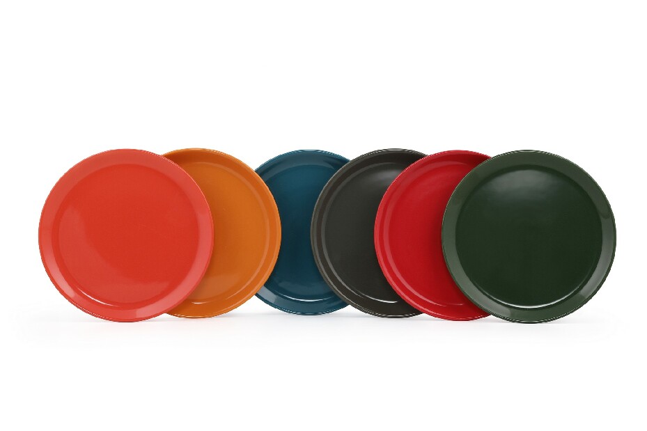 Desszertes tányér készlet (6 db.) Smail F (többszínű)