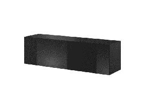 TV asztal/szekrény Viktor 03 (fekete + fényes fekete)