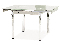 Széthúzható étkezőasztal  80-131 cm Gerardo (fehér + króm) (4 6 fő részére)