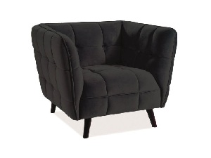 Fotel Carmine (fekete)