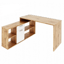 Számítógépasztal Noe new (wotan tölgy + fehér)