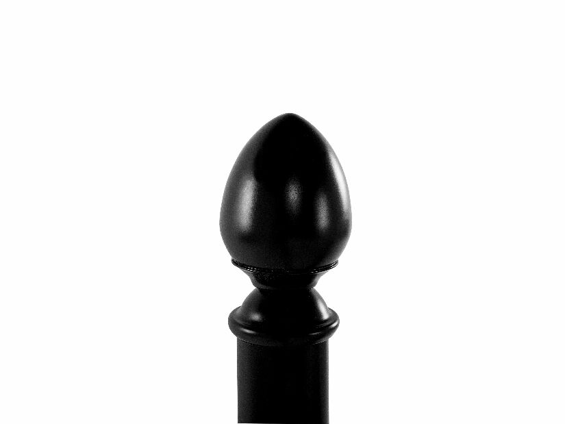 Franciaágy 180 cm ANTALIA (ágyráccsal) (fekete) *kiárusítás