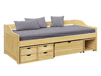 Egyszemélyes ágy 90 cm Marais (természetes)