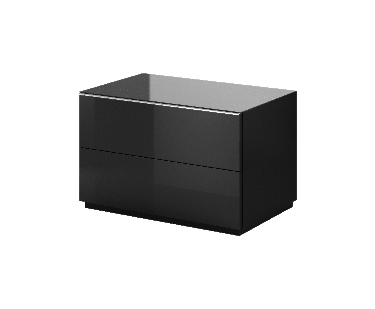 Falraszerelhő TV asztal Henry Typ 39 (fekete + magasfényű fekete)