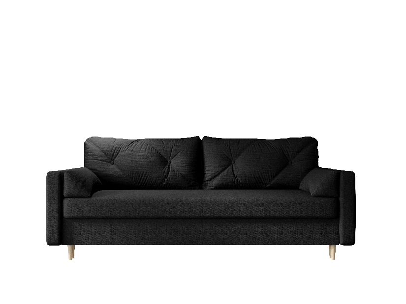 Kétszemélyes kanapé Aura (fekete)