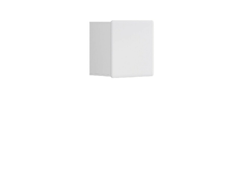 Fali szekrény Possi Light SFW1D/5/5 (fehér + fényes fehér)